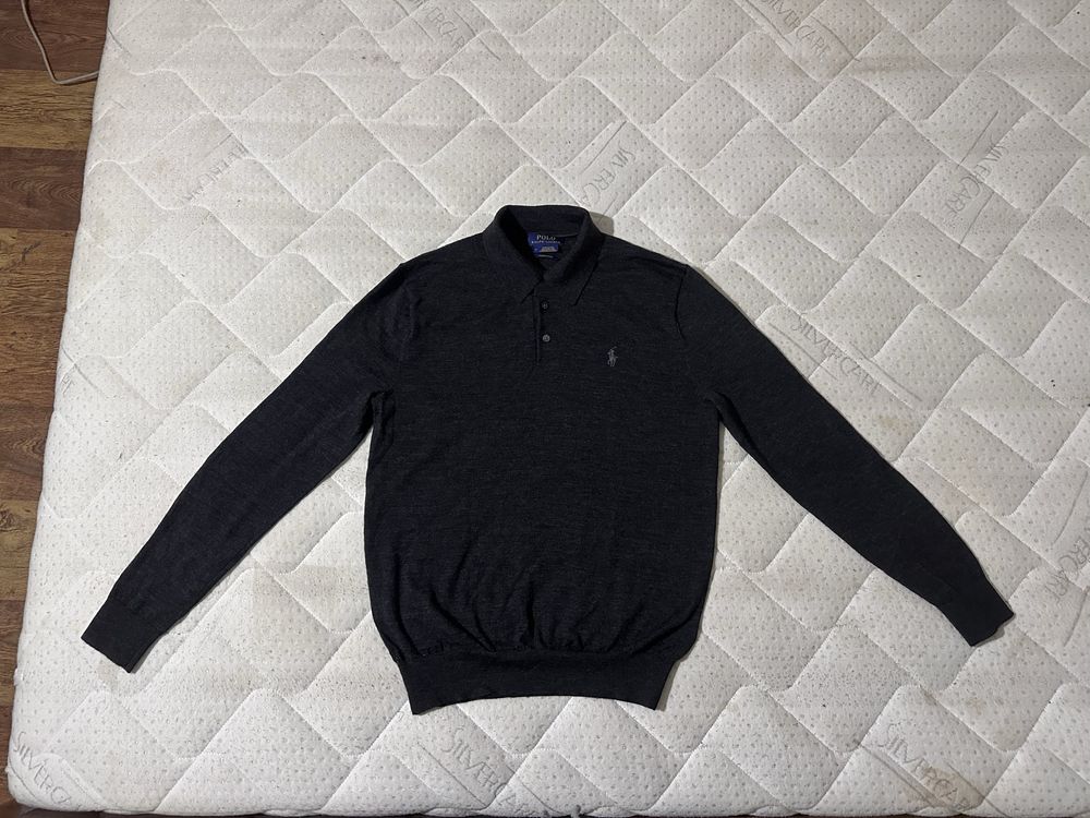 Polo Ralph Lauren Merino Long Sleeve Polo Shirt вълнена поло блуза