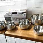 oferta Set cratite inox profesionale 9 piese Tarrington House