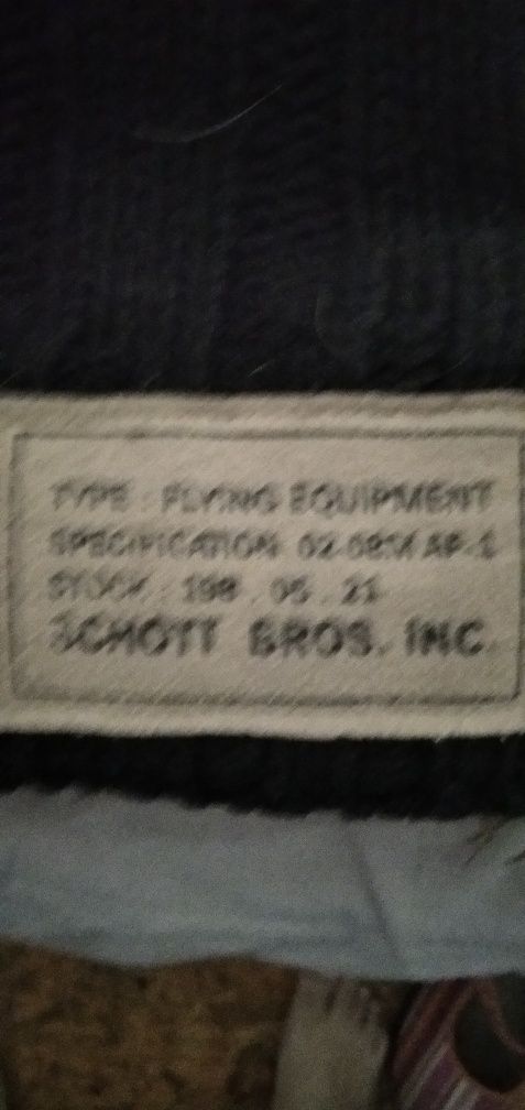 Schott NYC  military gear zip Мъжка жилетка/яке 45% вълна