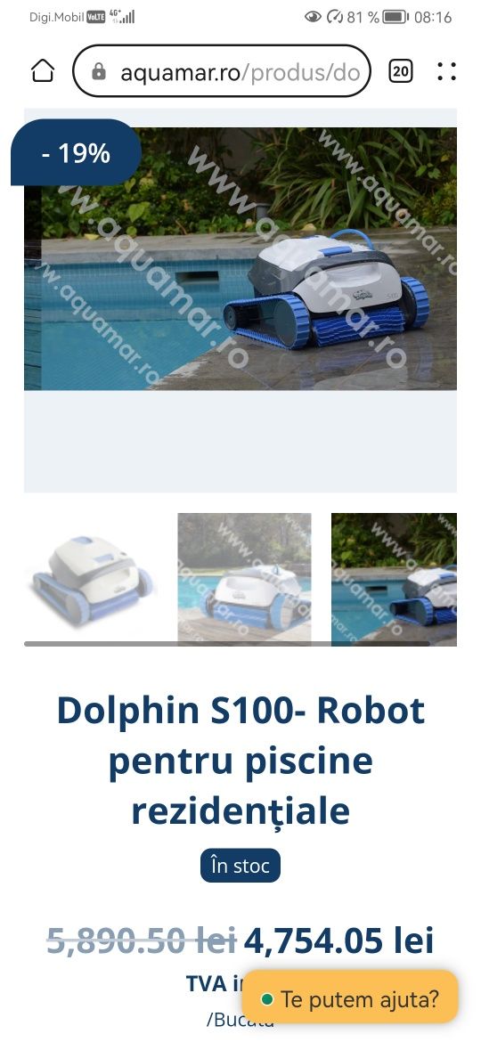 Robot pentru curățat piscine