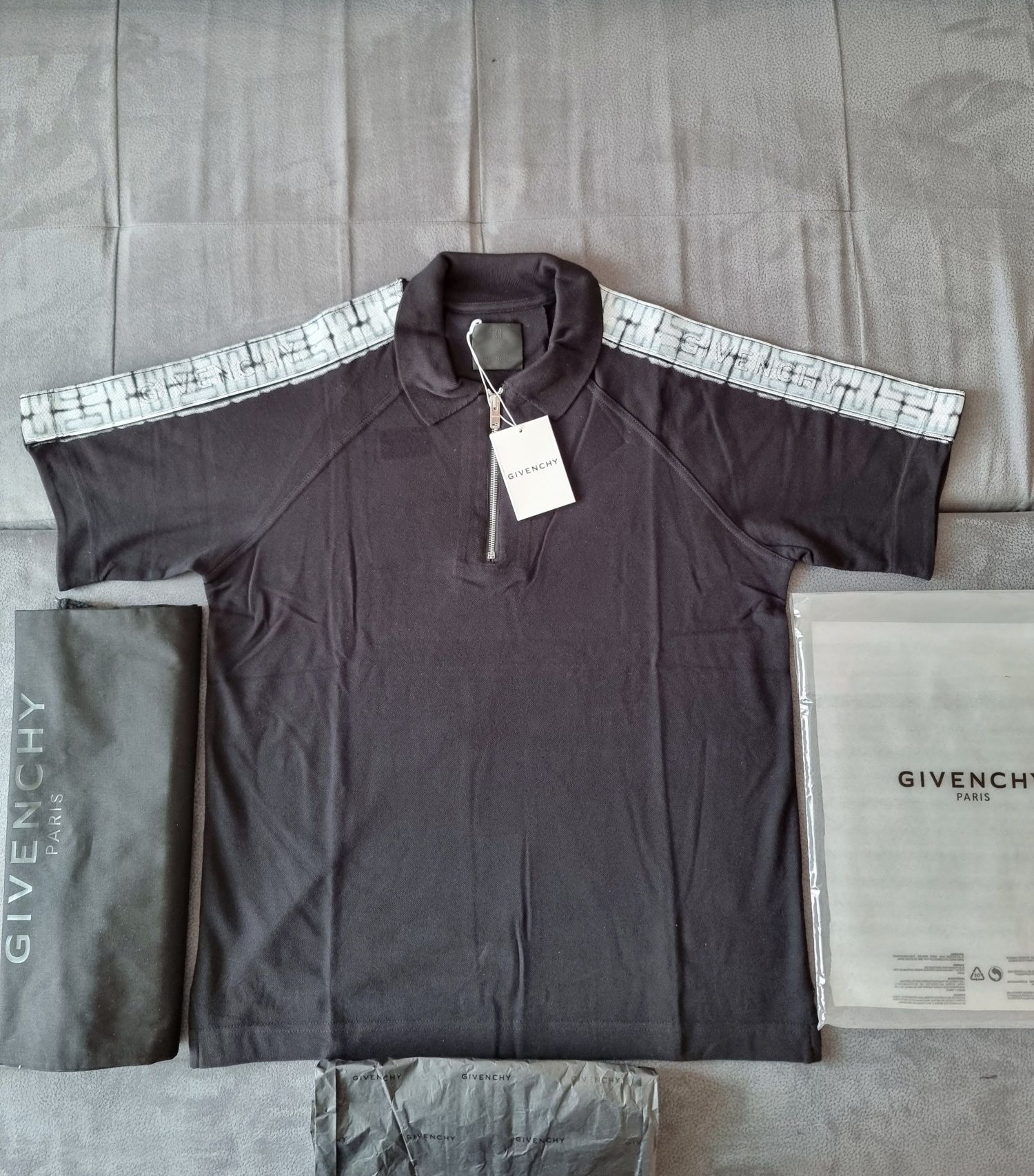 Givenchy Men's 4g Half zip polo shirt