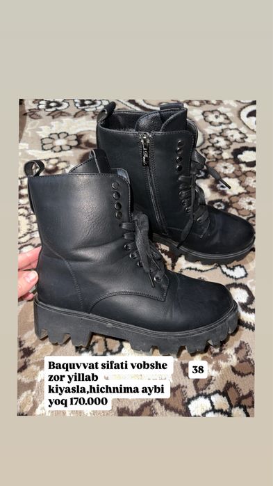 Qishki ayollar etigi зимний женская обувь 38