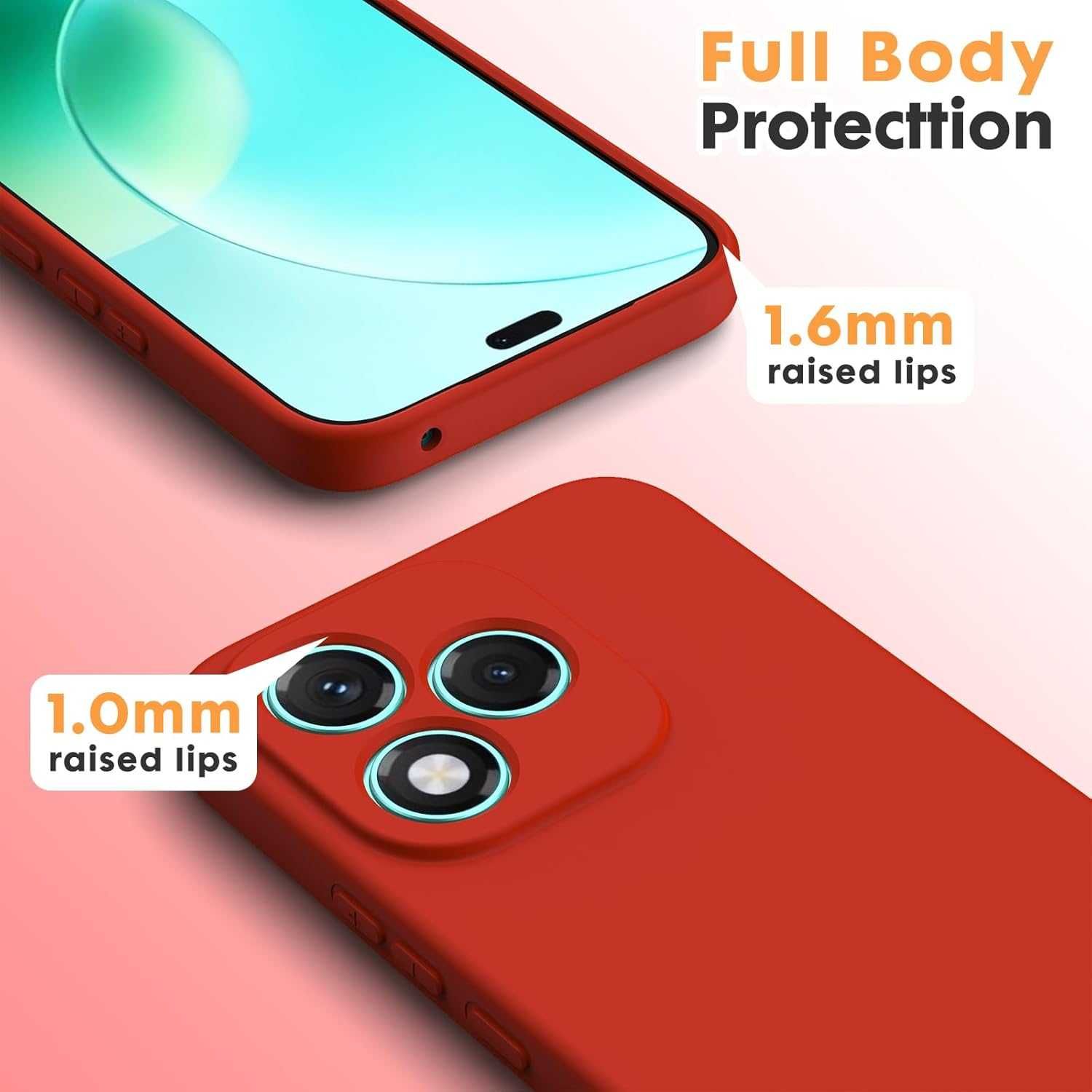 Матов Силиконов Кейс за Honor 400 Lite Със Защита на камерата Различни