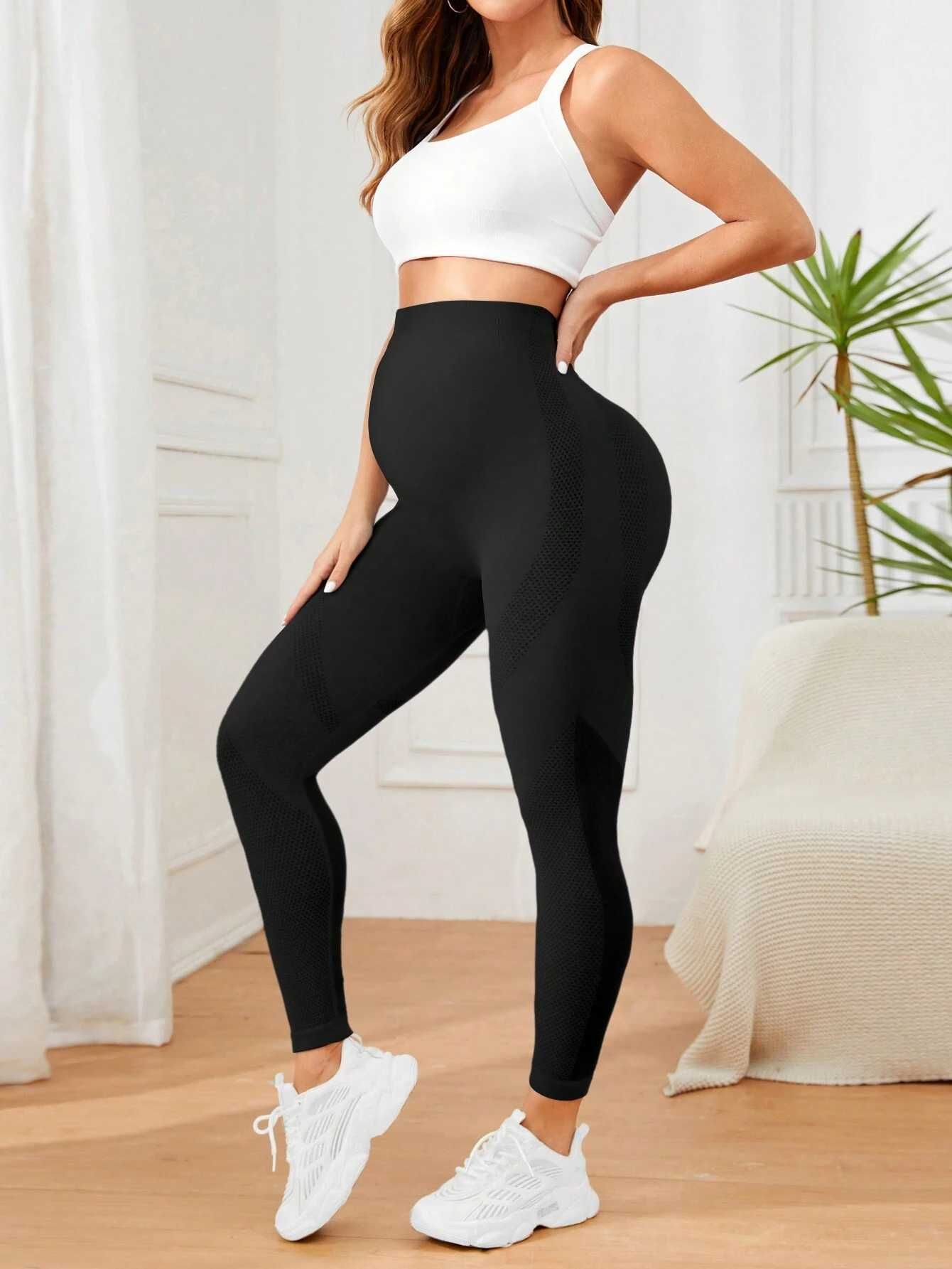 Colanti Fitness Belly Support Black pentru gravide