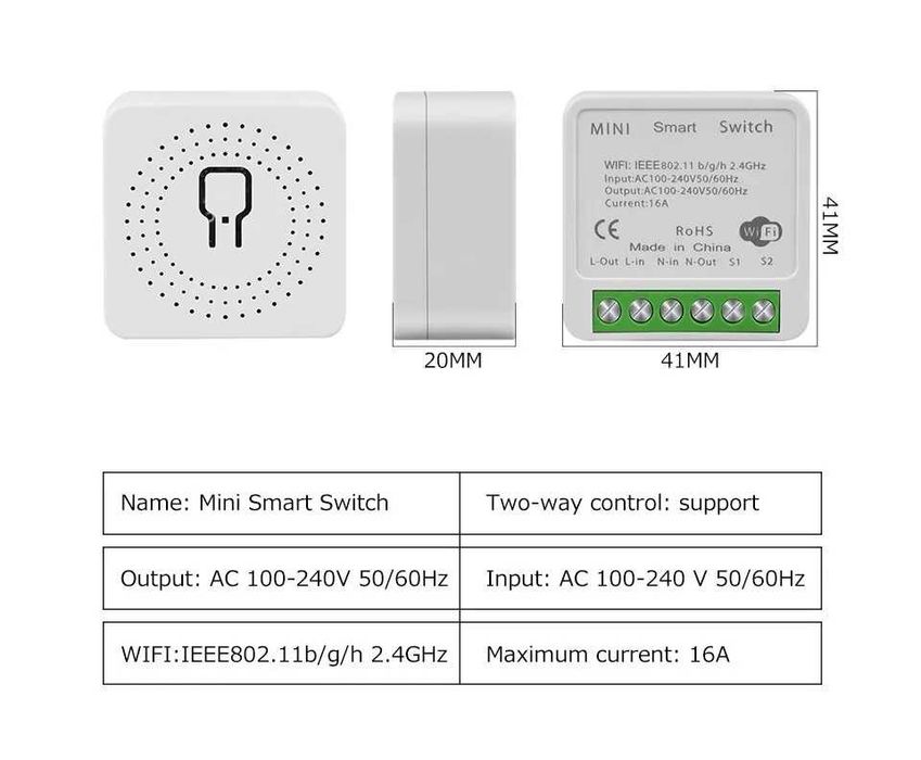 16A WiFi Smart Switch