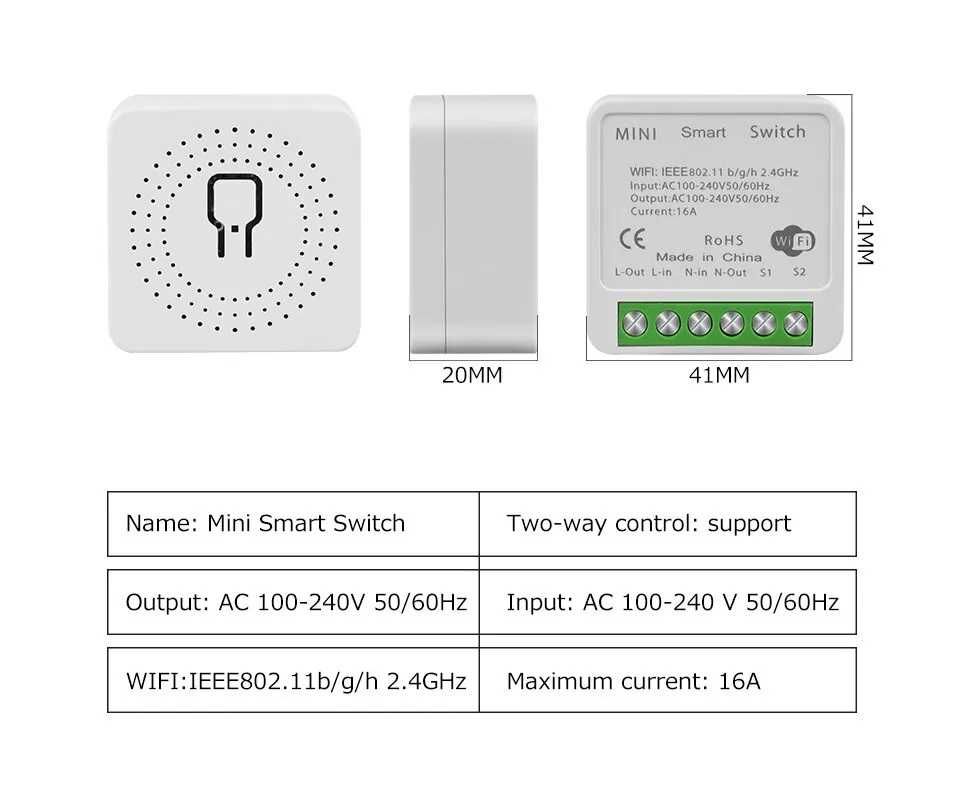 16A WiFi Smart Switch