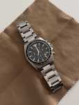 Ceas Emporio Armani AR6098 cronograf, original, curea mesh argintie