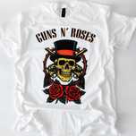 Тениска Guns N Roses ,Бяла, размер L, чисто нова