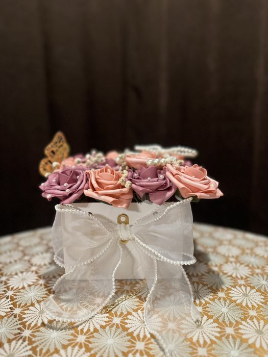 Кокетна чантичка с рози