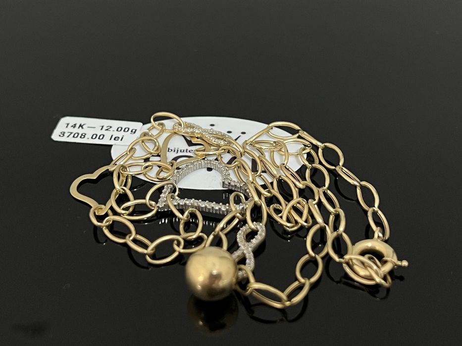 Bijuteria Royal CB : Lant aur 14k dama 12,00gr