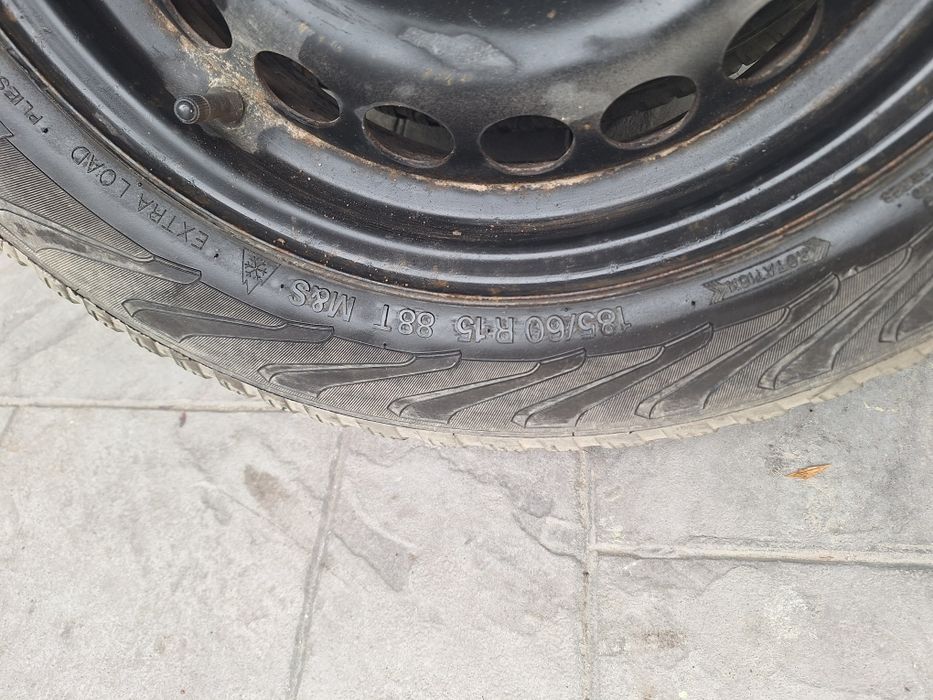 Зимни гуми с железни джанти