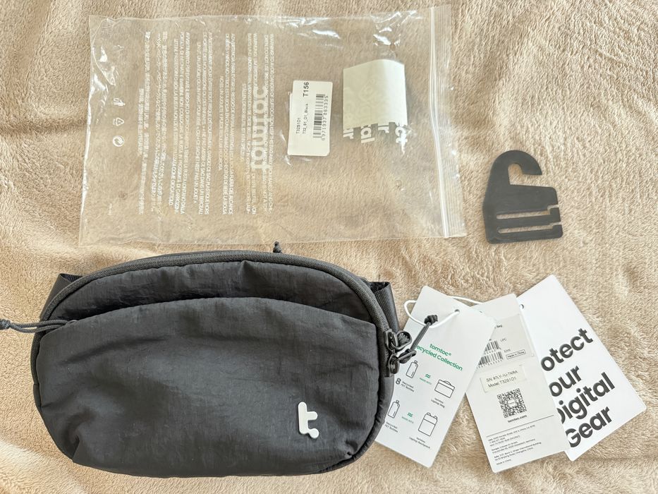 TomToc SlingBean T32 neagra, geanta , borseta, crossbody, originala