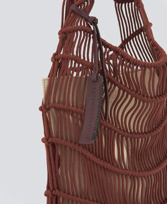 Geanta din macrame Adolfo Dominguez