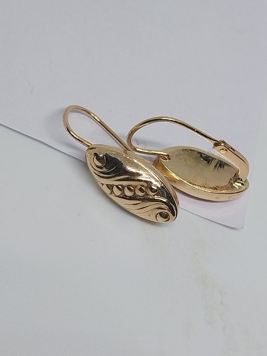Cercei vechi din aur  de 14k