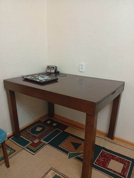 Стол деревянный обеденный, 120×80,