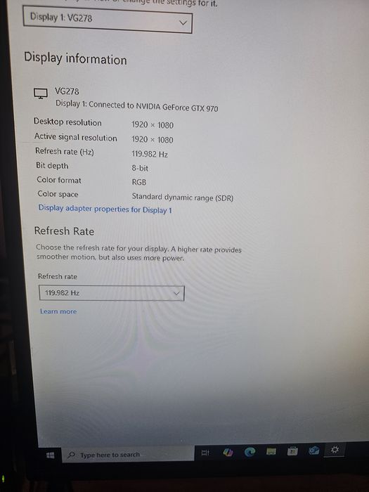 Monitor gaming Asus Rog 27" rata refresh 120hz timp răspuns 1ms