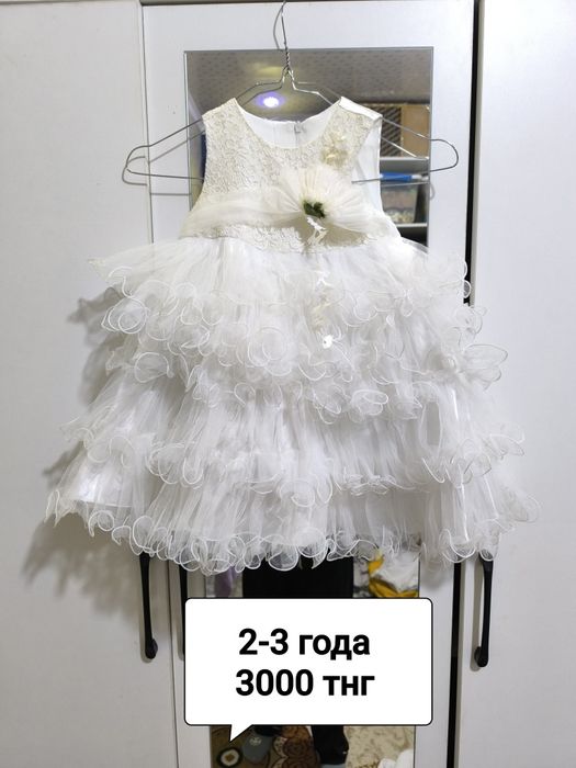 Детское платье белое