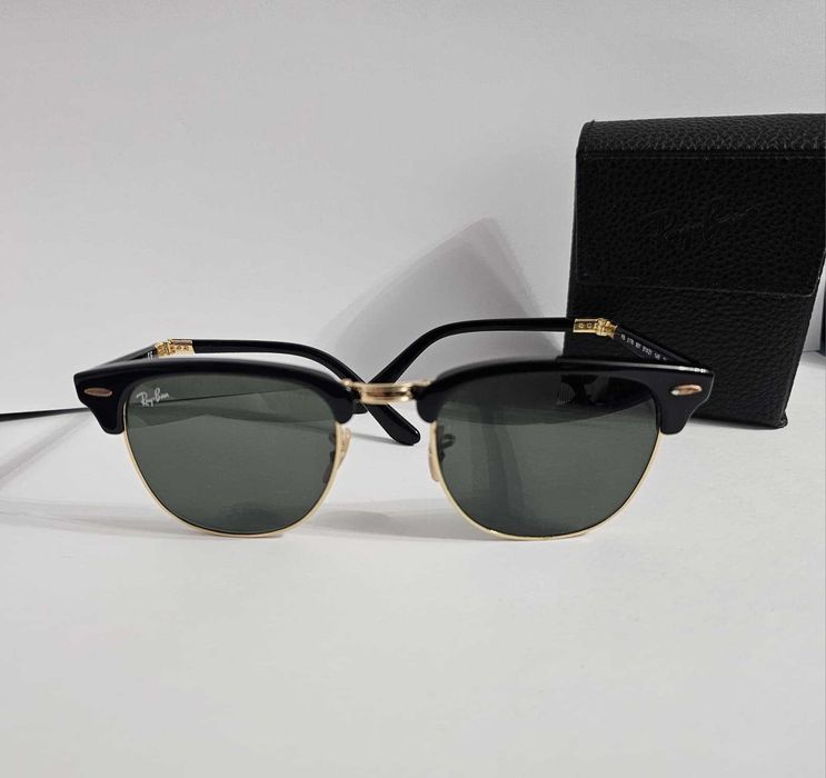 Ochelari de soare unisex Clubmaster Folding Ray-Ban RB2176 901