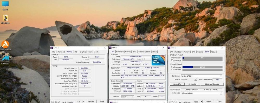 Xeon W3680 - 6c/12t LGA-1366 /3.333 GHz- 3.6 GHz/130 W