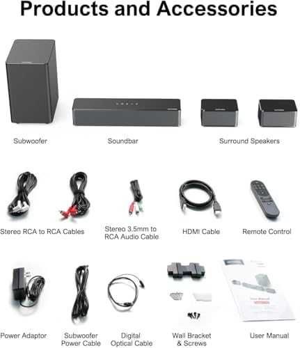 ULTIMEA 5.1 Dolby Atmos Sound Bar, съраунд звукови ленти за телевизор