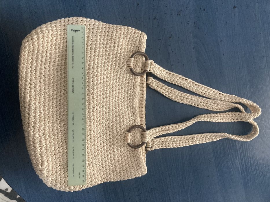 Плетена модерна чанта