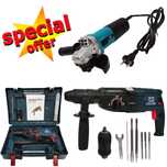 Pachet German Meister,Ciocan rotopercutor 1200 w, Flex electric 1200 W