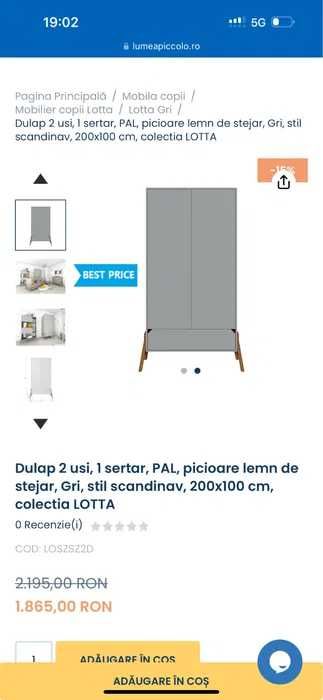Mobilier copii-nou nascut/toddler. Colectia LOTTA