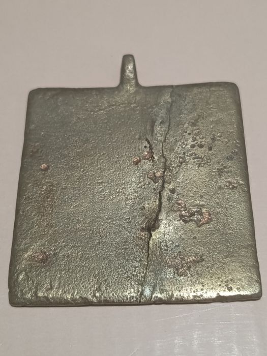 Iconiță Veche Religioasă Din Bronz