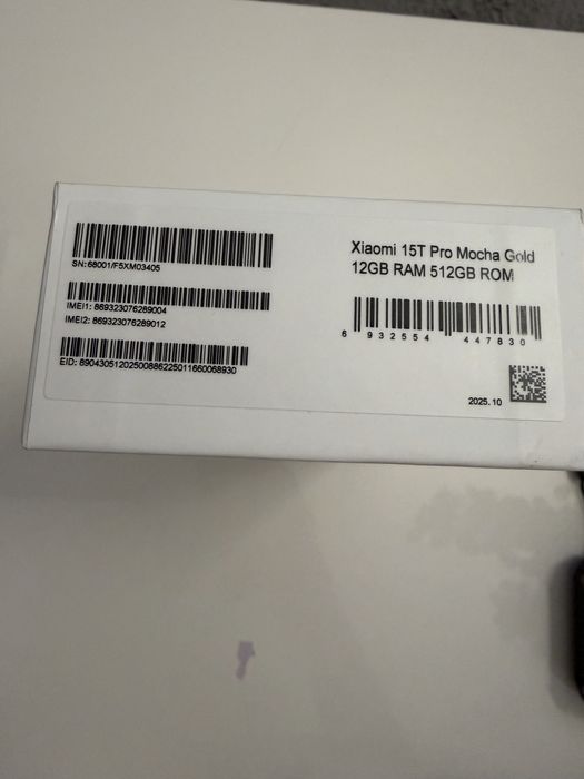 Xiaomi 15T Pro , 12GB ram, 512 Gb , Mocha Gold , sigilat !
