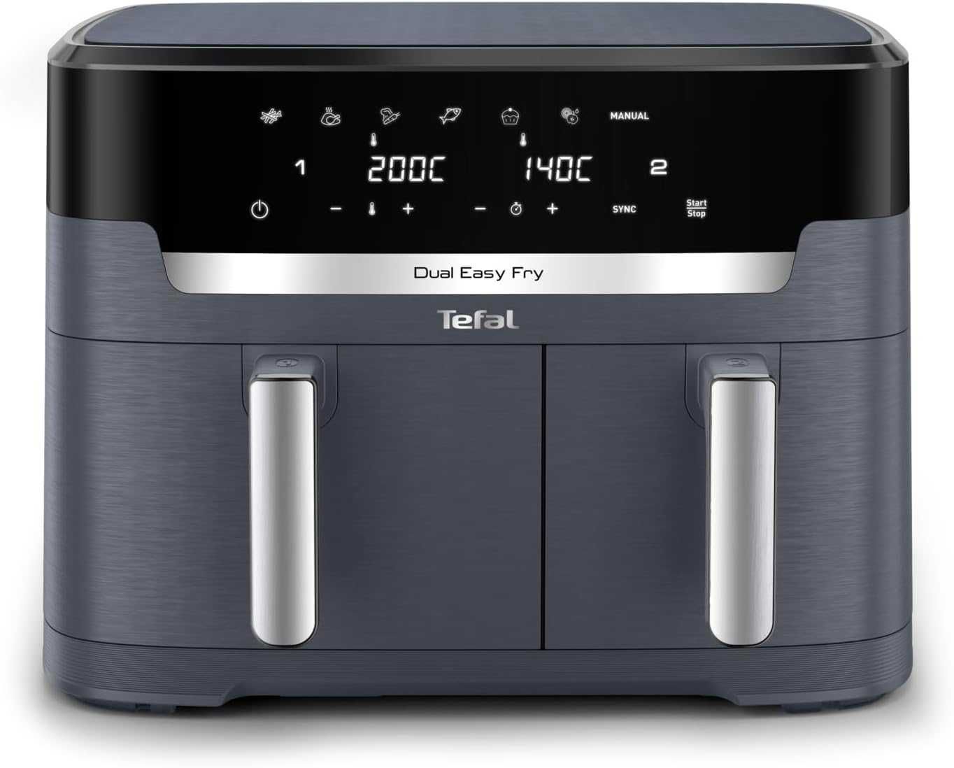 Фритюрник с горещ въдух Tefal Dual Easy Fry XXL 11L (EY942BE0) 2700W