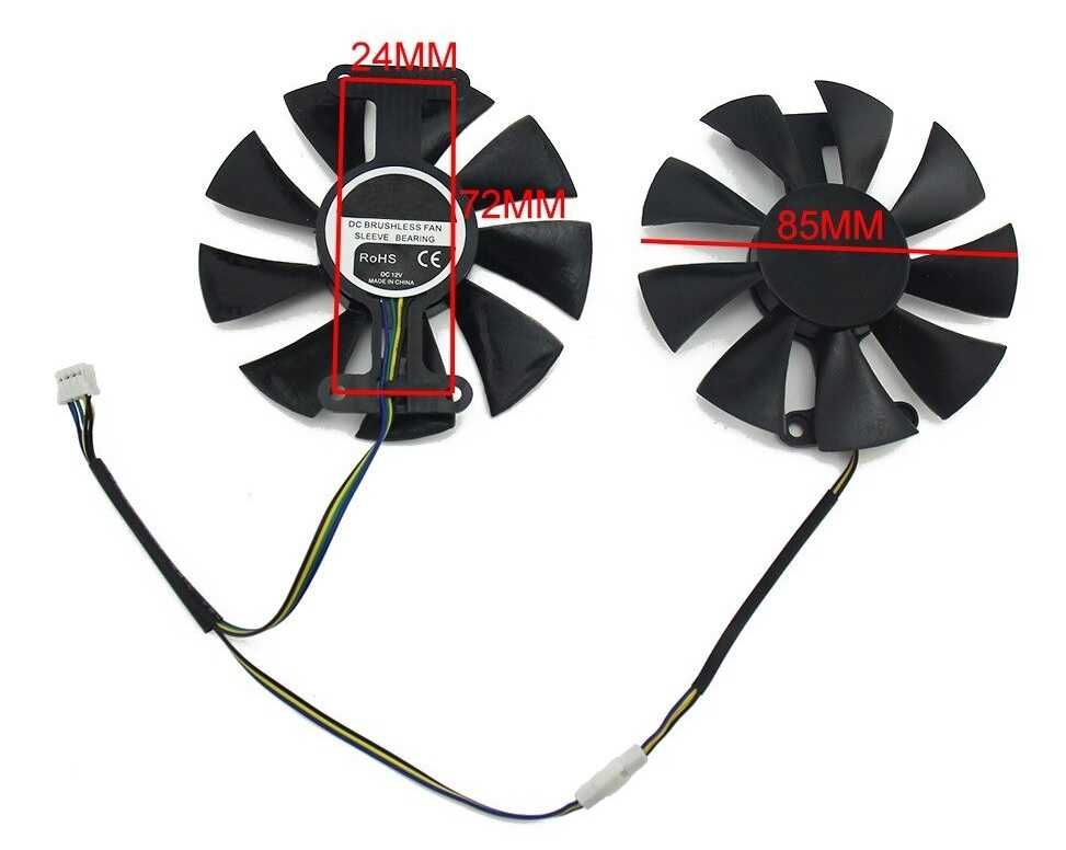Вентилатор за видео карта PowerColor Red Dragon RX 470 RX 480 RX 580