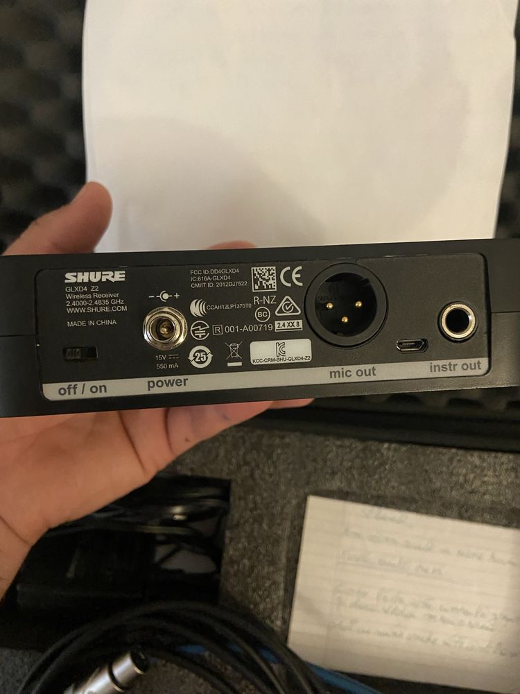 Vand microfon Shure 58A GLXD4