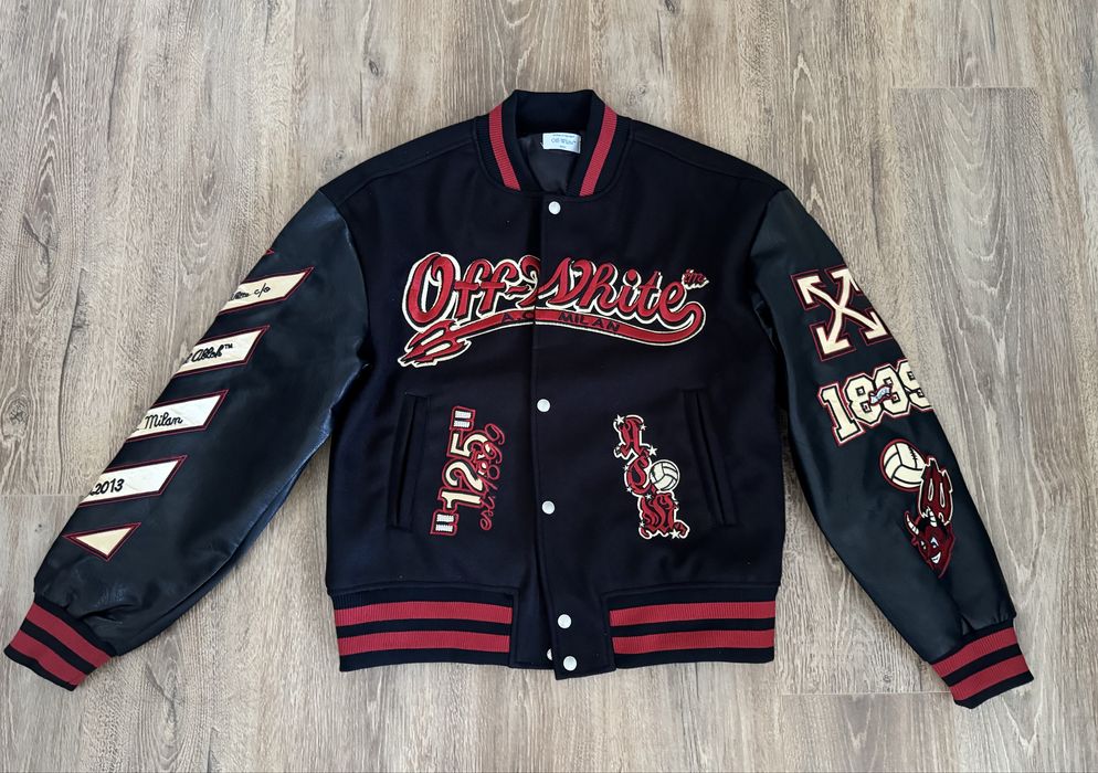 off-white ac milan varsity jacket