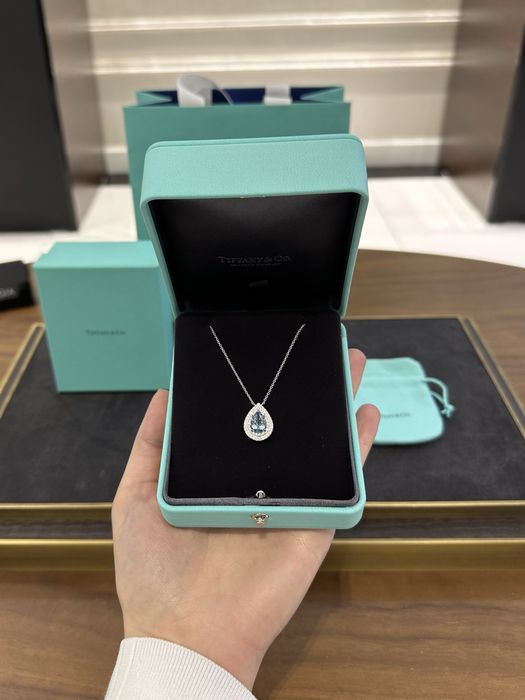 NEW Подвеска с аквамарином Tiffany & Co Tiffany Soleste 600054