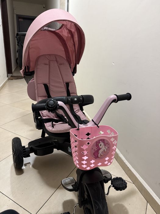 С ПОДАРЪК - Детска триколка KinderKraft Easytwist (розова) като нова