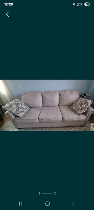 Vand canapea Mobexpert,3 locuri, extensibila, semineu cu bioetanol