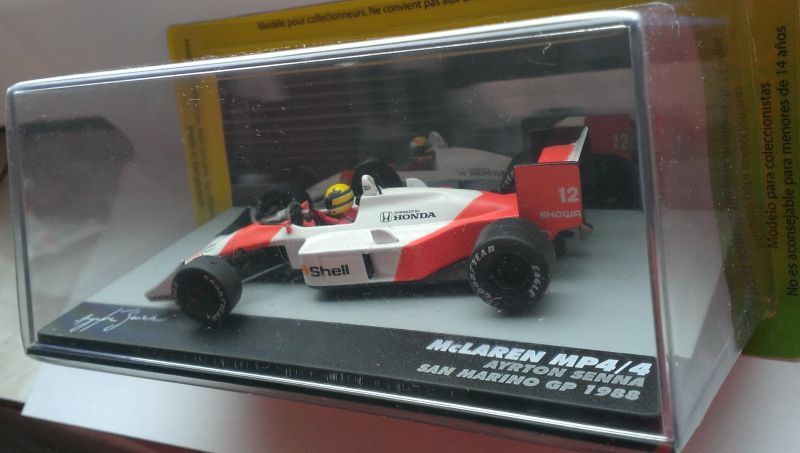 Macheta McLaren MP4/4 Ayrton Senna Formula 1 1988 - Altaya 1/43 F1