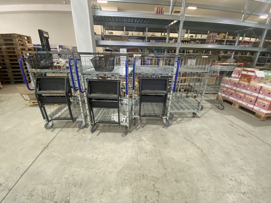 Пикинг количка метална със стълба