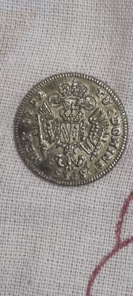 1 creitar 1752 argint (bilon)