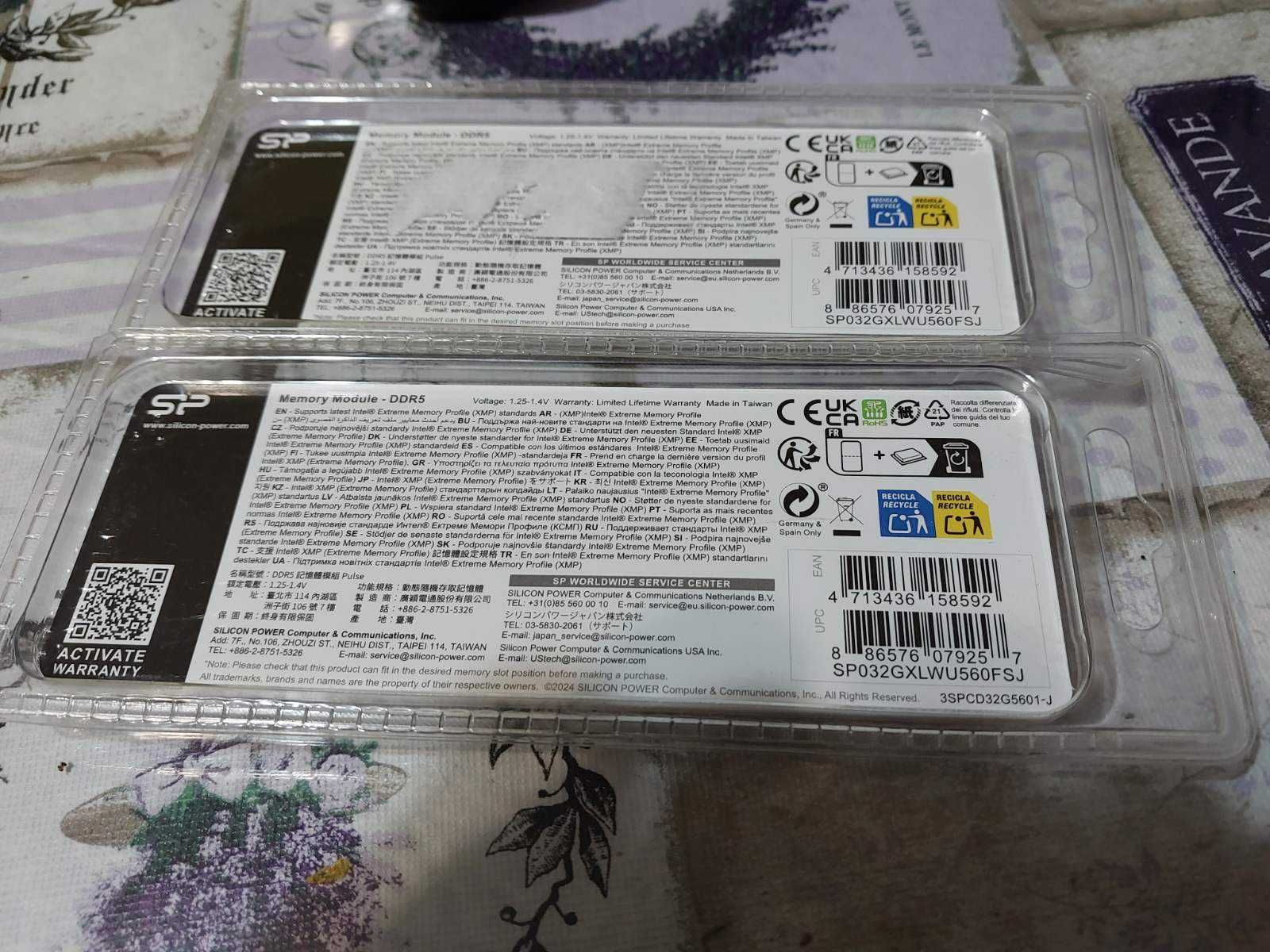 Нова 64GB DDR5 Silicon Power 5600Mhz CL40, Crucial, G.Skill 5200Mhz