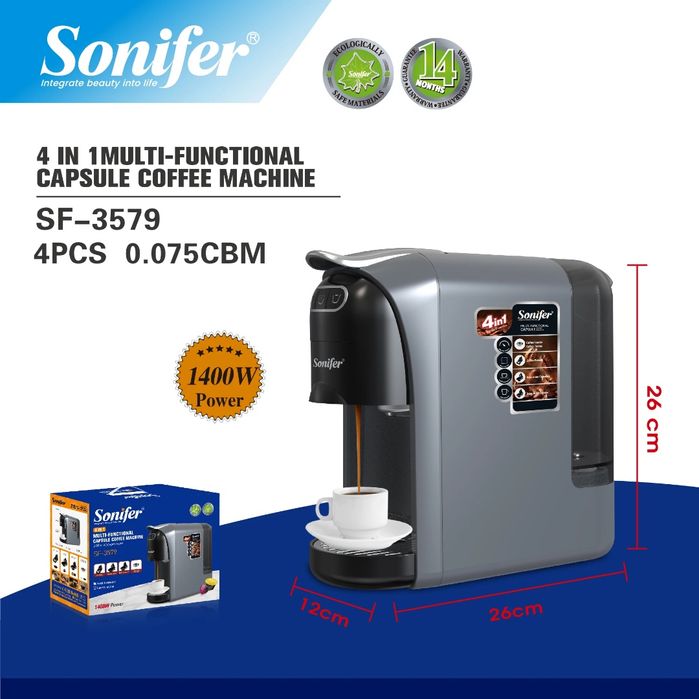 (Sf-32) Кофемашина Sonifer SF-3579 серый