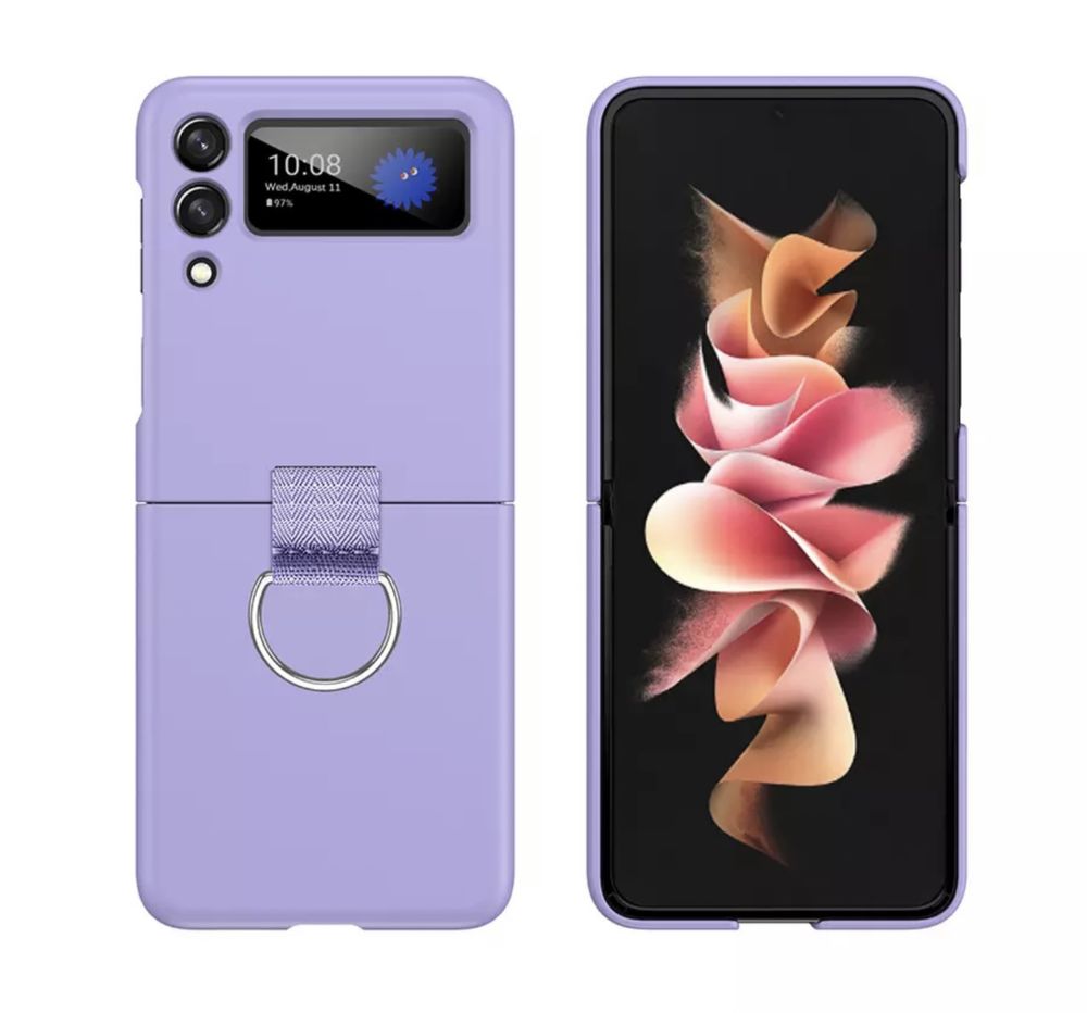 Husa Colorata PC Hard Cu Inel Samsung Z FLIP 3 / Z FLIP 4 5 6