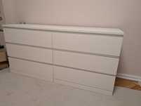Vand comoda Malm de la Ikea cu 6 sertare