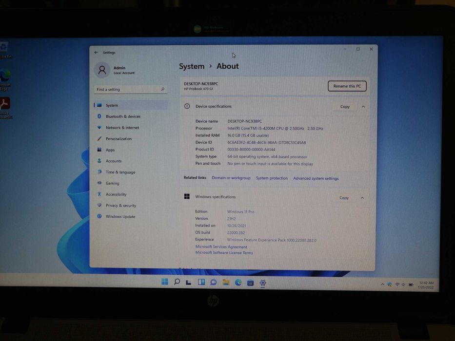 Laptop HP 17.3'' Probook 470 G1, HD+, i5, 16GB RAM, SSD Samsung 500GB