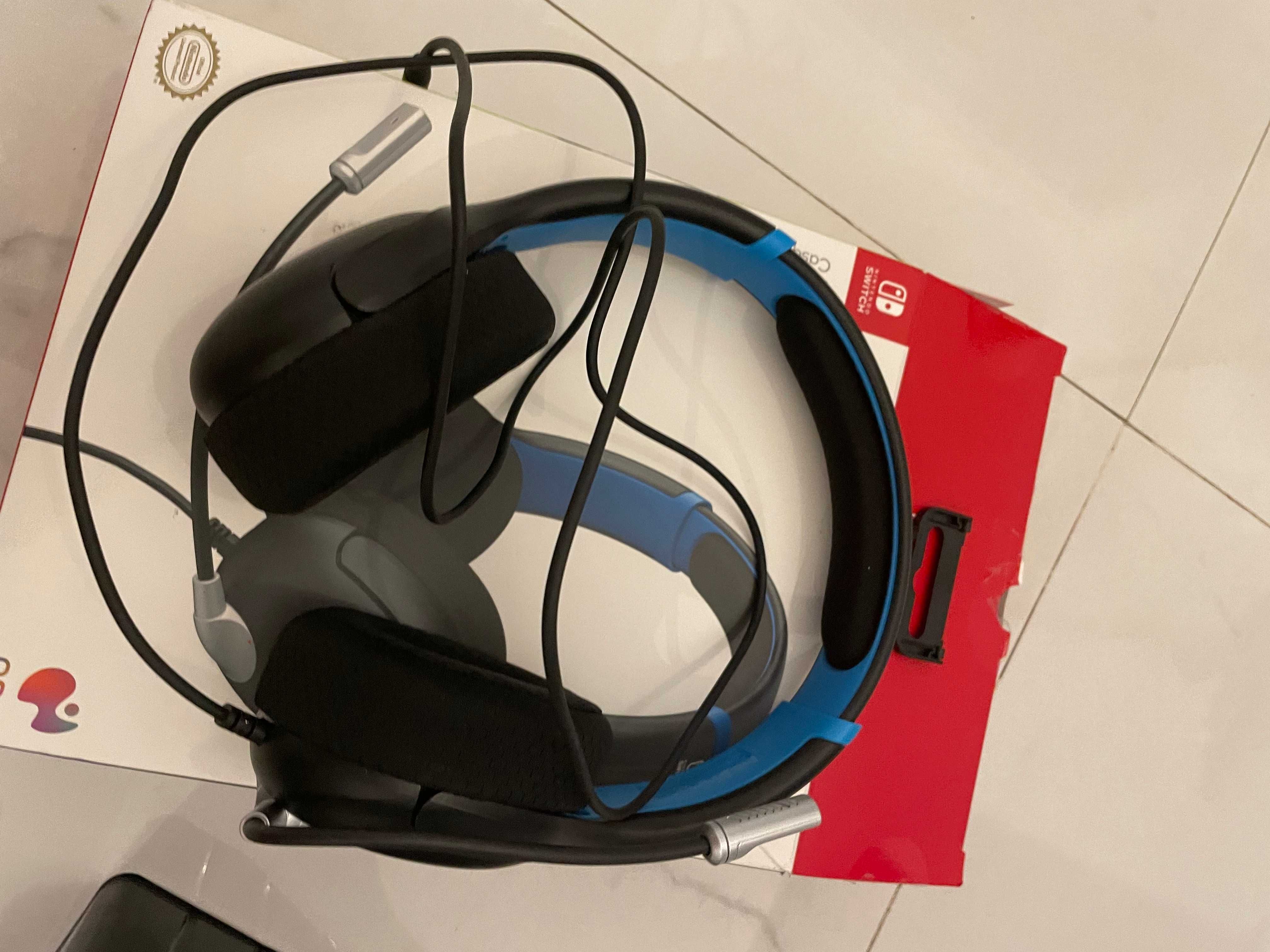 casti oficiale pt Nintendo Switch PDP AIRLITE cu fir cu microfon
