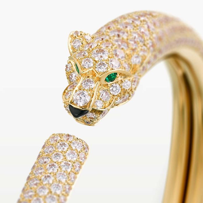 CARTIER Panthere de Cartier White Gold Diamonds Дамска Гривна