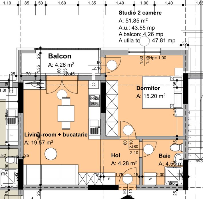 Studio / Apartamente cu 1/2/3/4 camere