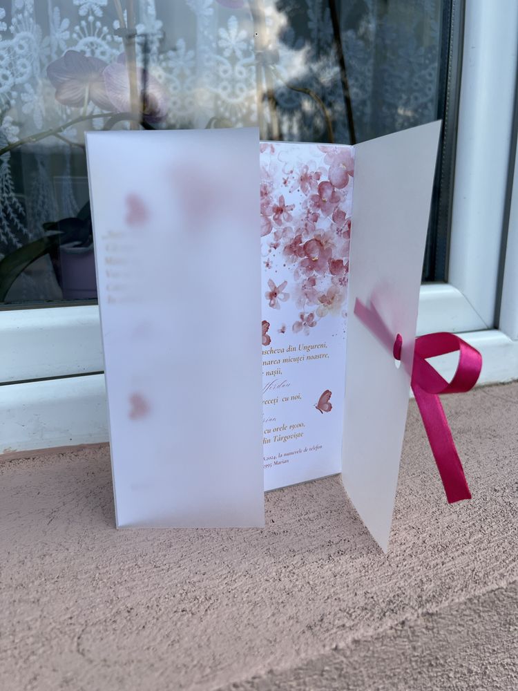 Invitatii 4 lei nunta/botez/cununie (fizic si digital)