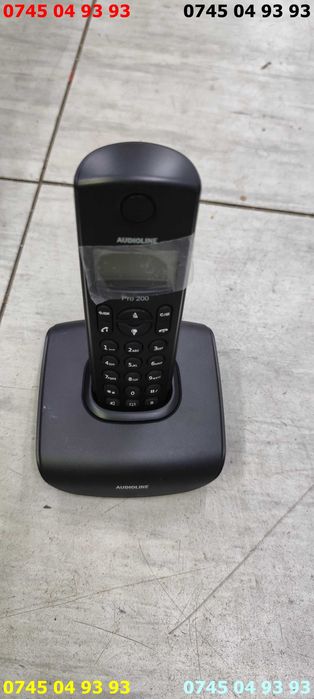 telefon cu baza si receptor portabil AUDIOLINE PRO200 se vinde fara al