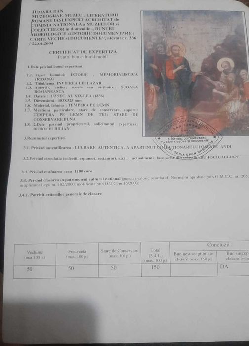 vand 2 icoane din anul 1836